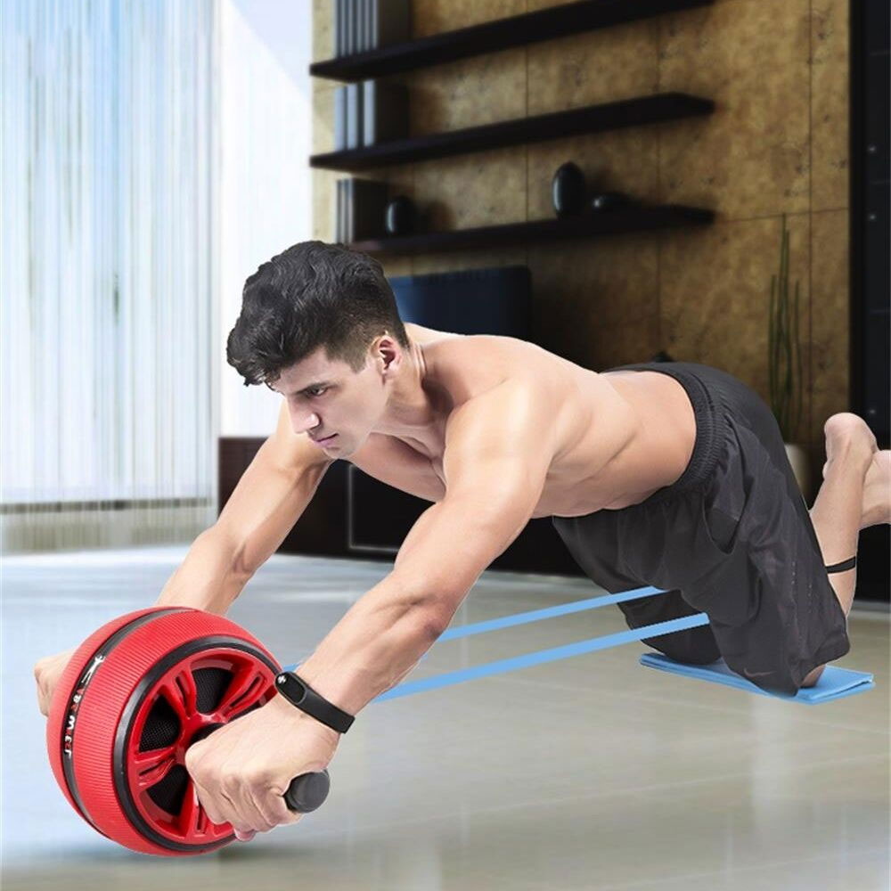 Silent TPR Abdominal Wheel Roller for Core Training
