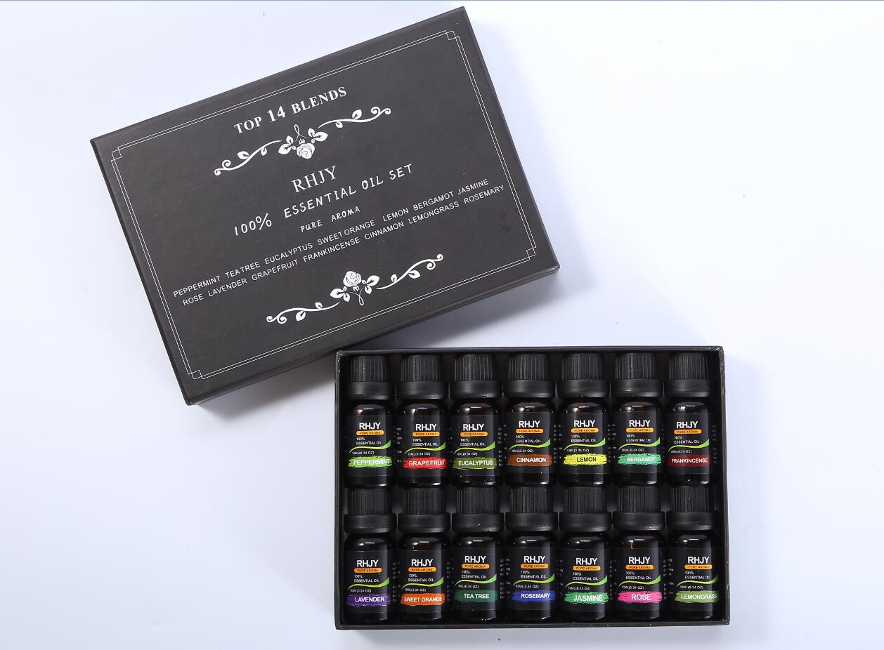 Aromatherapy Essential Oil Set With 14 Fragrant Flavors
