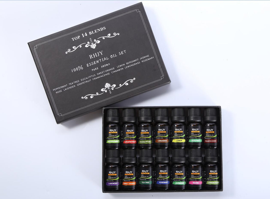Aromatherapy Essential Oil Set With 14 Fragrant Flavors