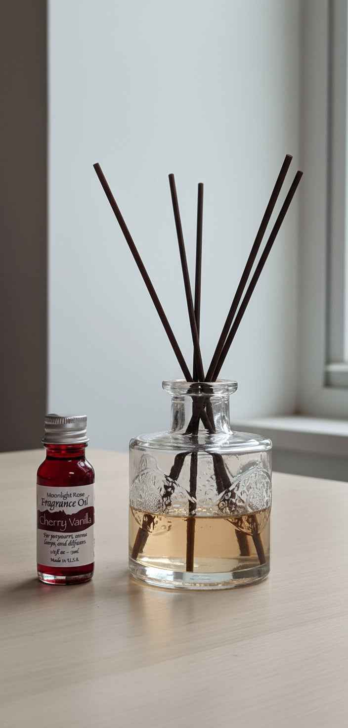 Moonlight Rose Fragrance Oil Cherry Vanilla For Aromatherapy Home Scents