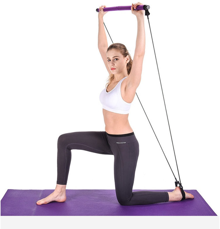 Yoga Crossfit Resistance Bands Exerciser Portable Gym Kit For Home