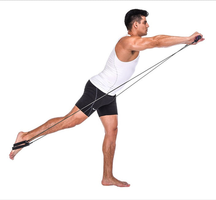 Yoga Crossfit Resistance Bands Exerciser Portable Gym Kit For Home