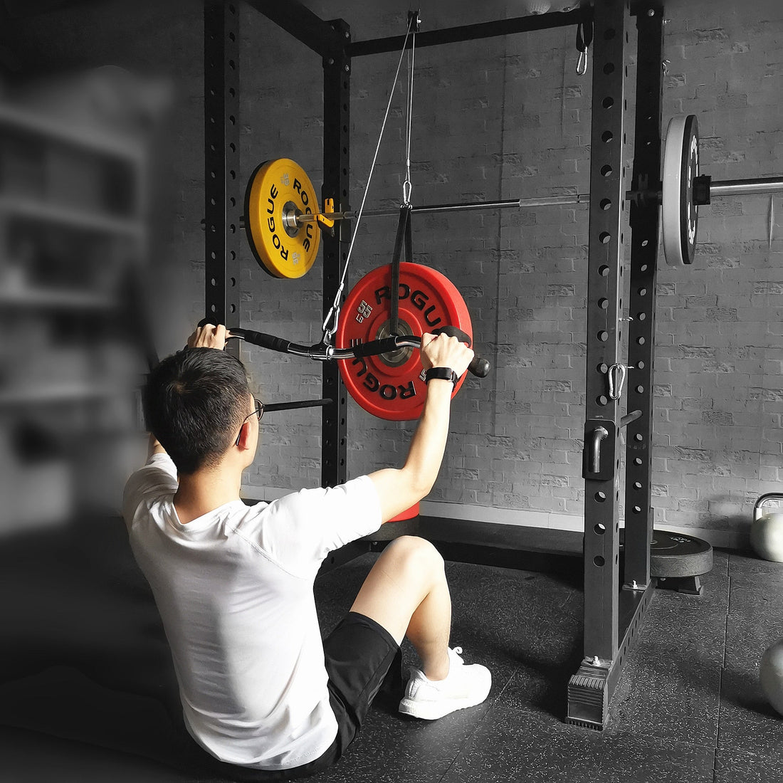 Pulley Cable Attachment For Arm Biceps Triceps Training Home Gym