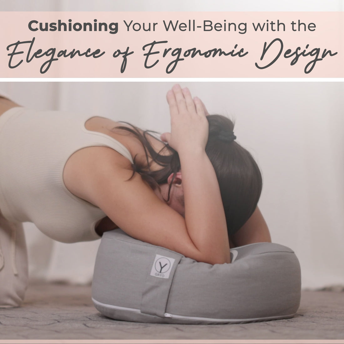 Gayo’s Premium Buckwheat Meditation Cushion Ergonomically Crafted for Posture