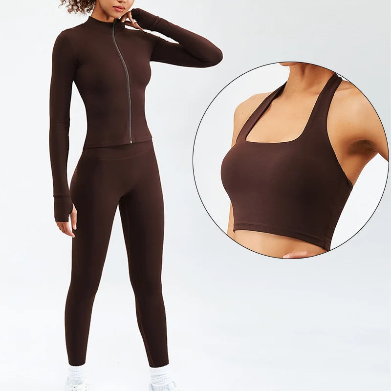 Yoga Set For Women Fitness Gym Workout Clothes