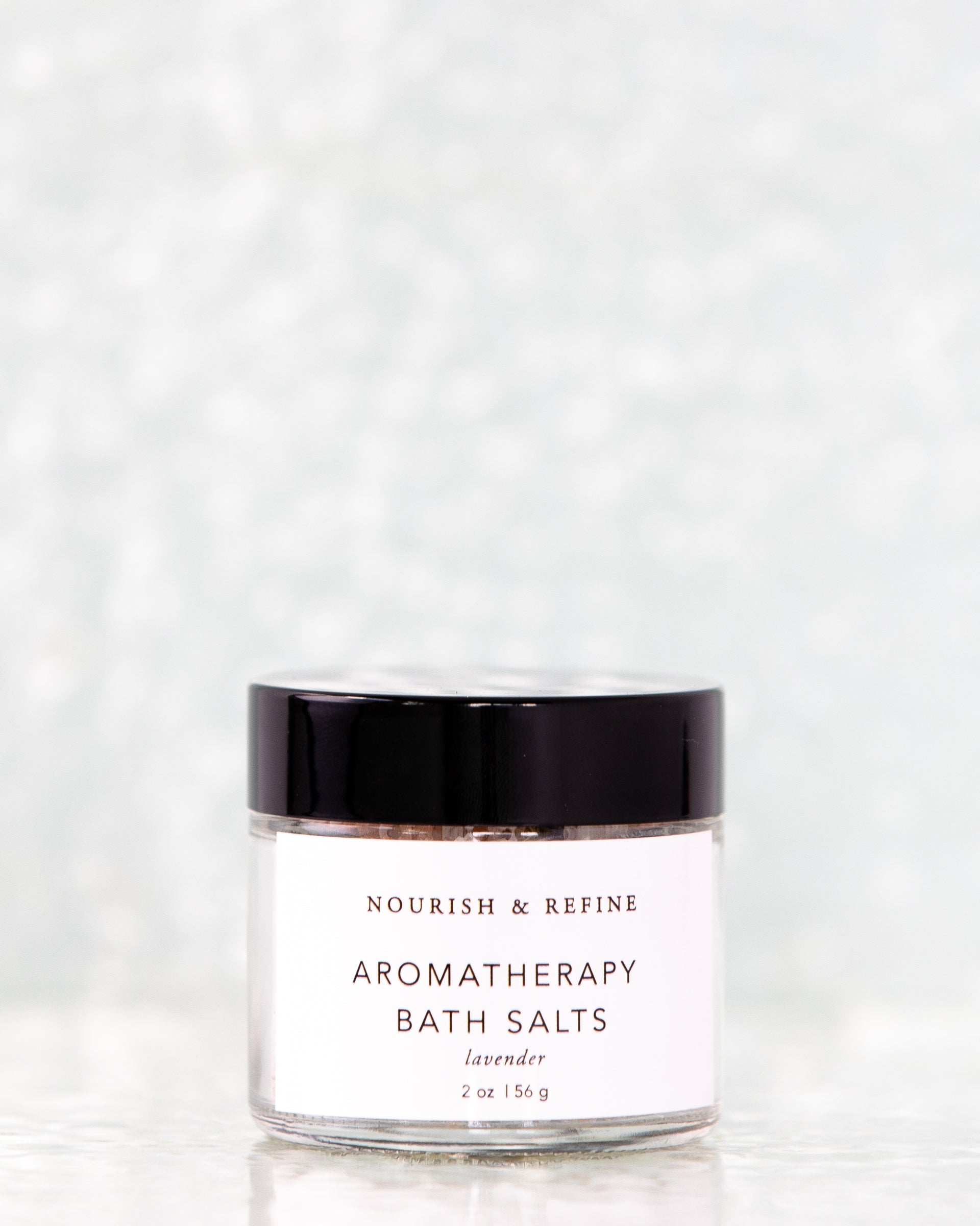 Aromatherapy Bath Salts With Organic Lavender And Dried Buds