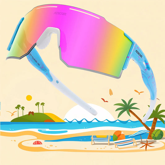 Polarized Unisex Sports Sunglasses For Cycling Running TR90 Frame