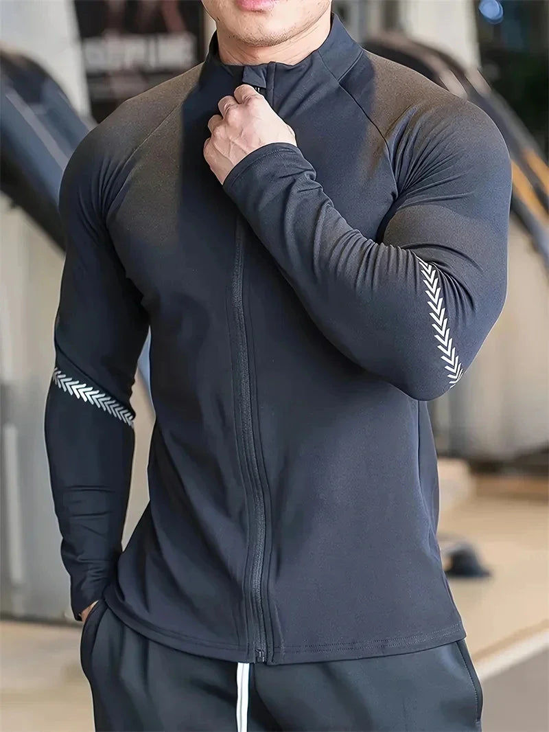 Men's Compression Sports Jacket For Gym And Running