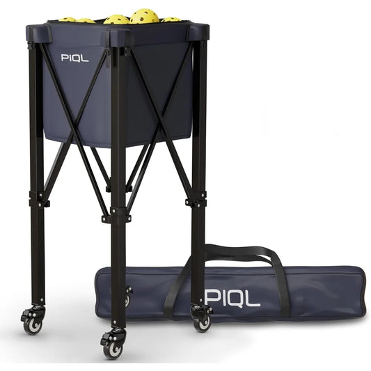 Pickleball Ball Caddy With Wheeled Cart And Storage Bag 100 Capacity