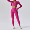 Active Wear Three Piece Women Workout Set Sports Bra Leggings Top