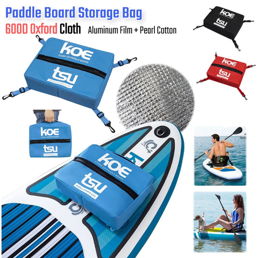 Lightweight Sealed Zipper Pocket Organizer Deck Bag for Paddle Board