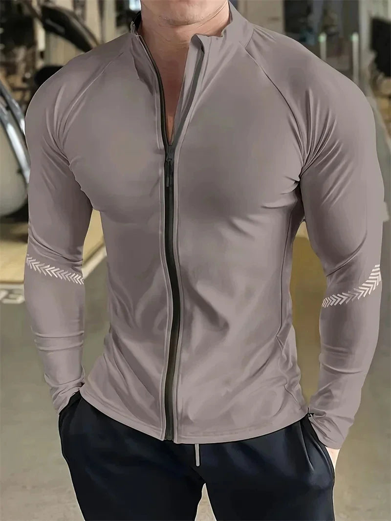 Men's Compression Sports Jacket For Gym And Running