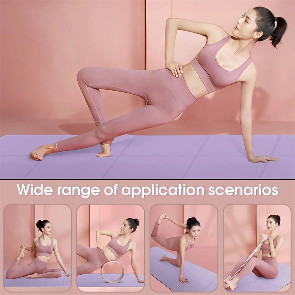 4mm Foldable Yoga Mat for Yoga Pilates and Floor Workouts