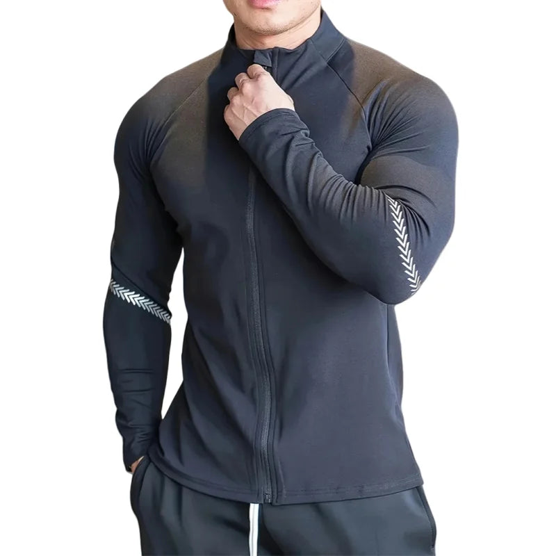 Men's Compression Sports Jacket For Gym And Running