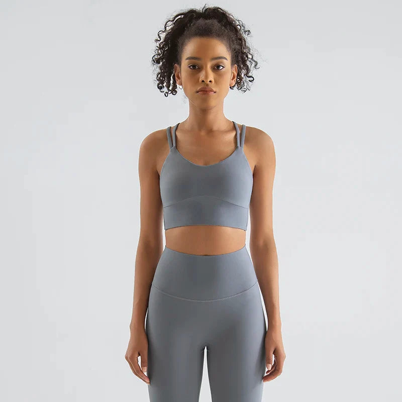 Women's Yoga Set Moisture Wicking Top and Bottom Workout Wear