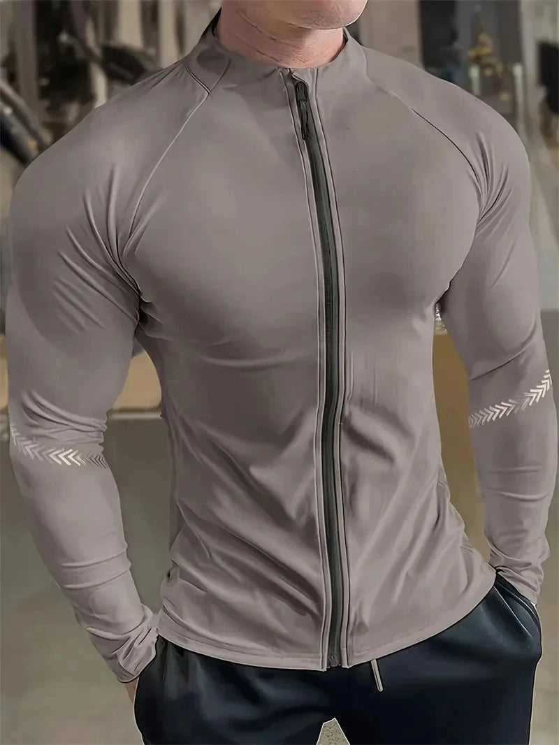 Men's Compression Sports Jacket For Gym And Running