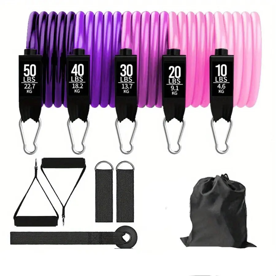 Resistance Band Set for Yoga Pilates and Fitness