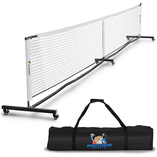 Deluxe Heavy Duty Pickleball Net With Wheels 2.0 Portable