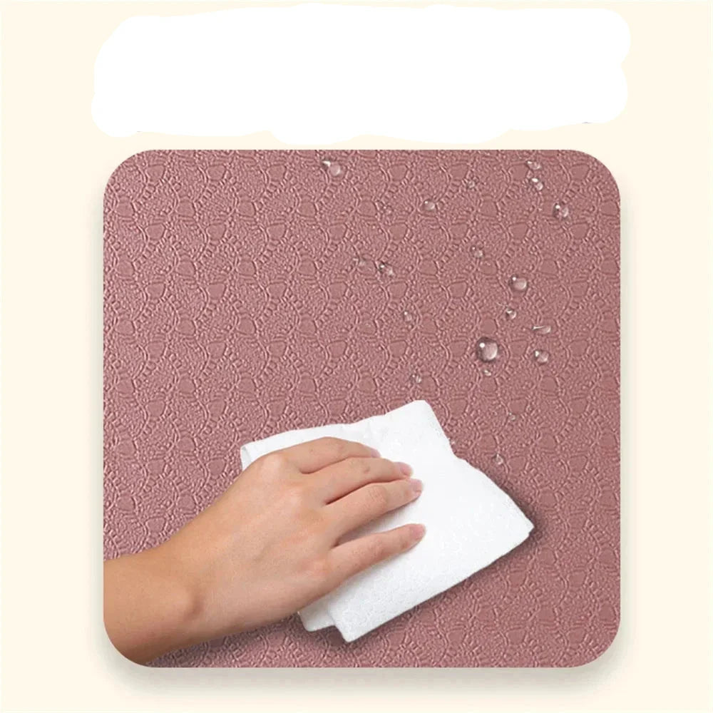4mm Foldable Yoga Mat for Yoga Pilates and Floor Workouts