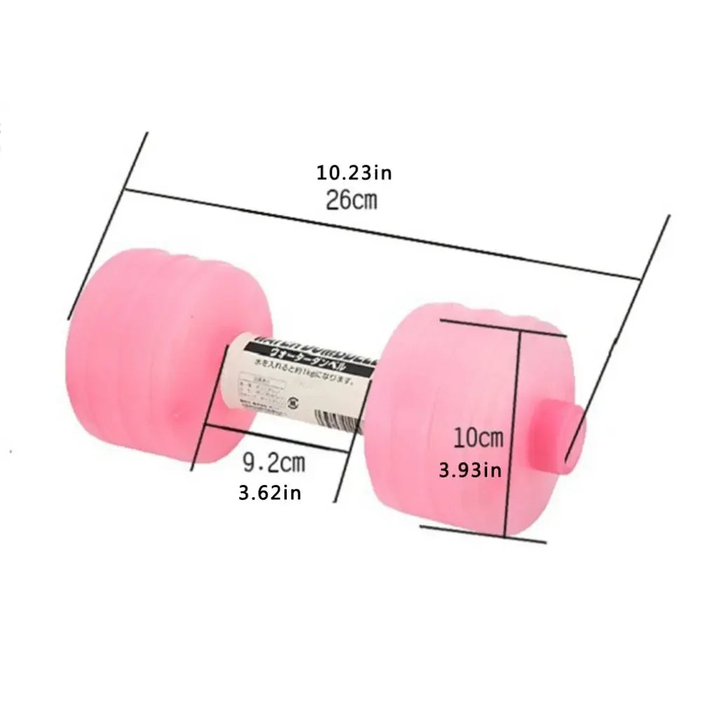 2Pcs 1Kg Water Dumbbells For Home Gym Fitness And Workout