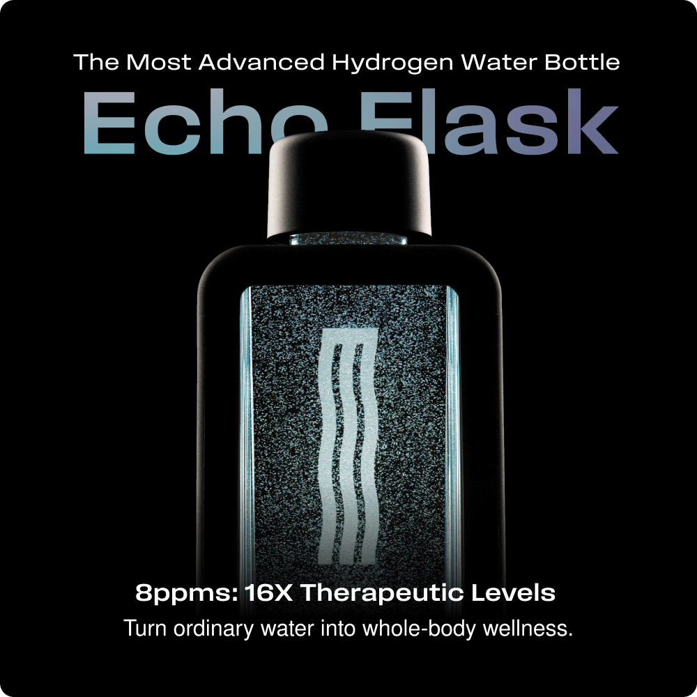 Echo Flask Hydrogen Water Bottle Delivering 8 PPM Molecular Hydrogen