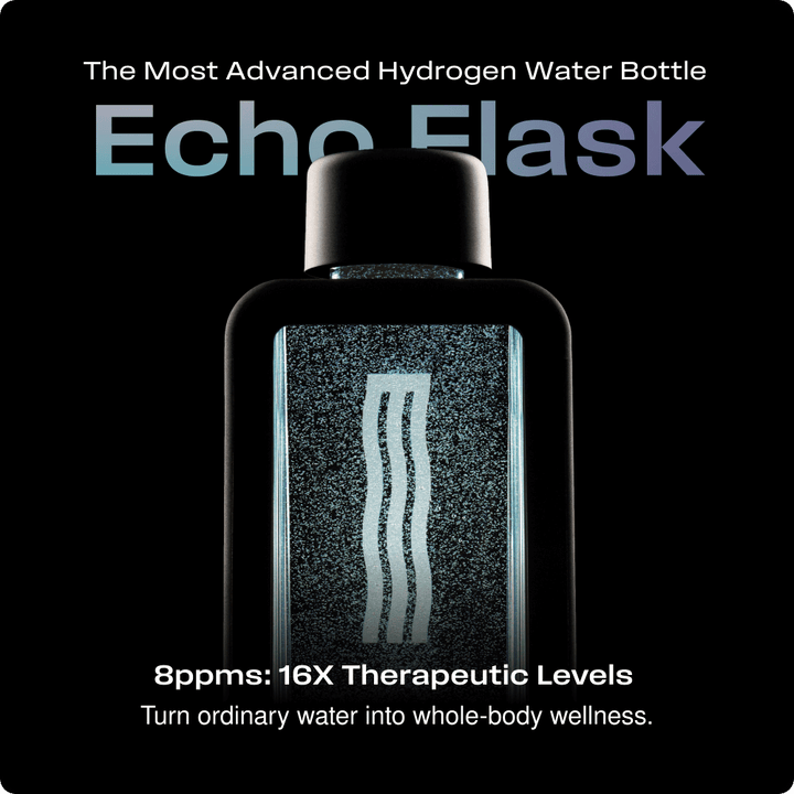 Echo Flask Hydrogen Water Bottle Delivering 8 PPM Molecular Hydrogen