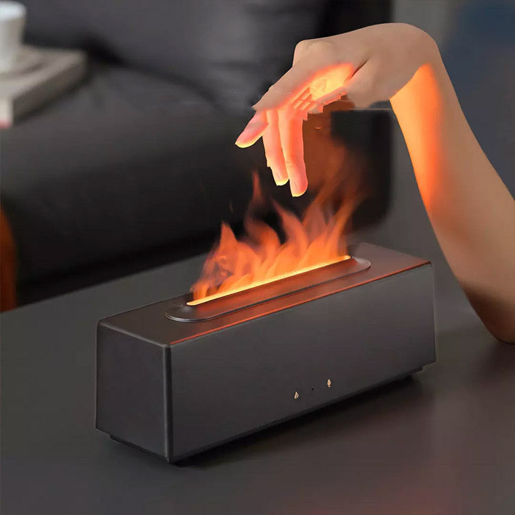 Pickup Flame Fireplace Aromatherapy Humidifier USB Powered
