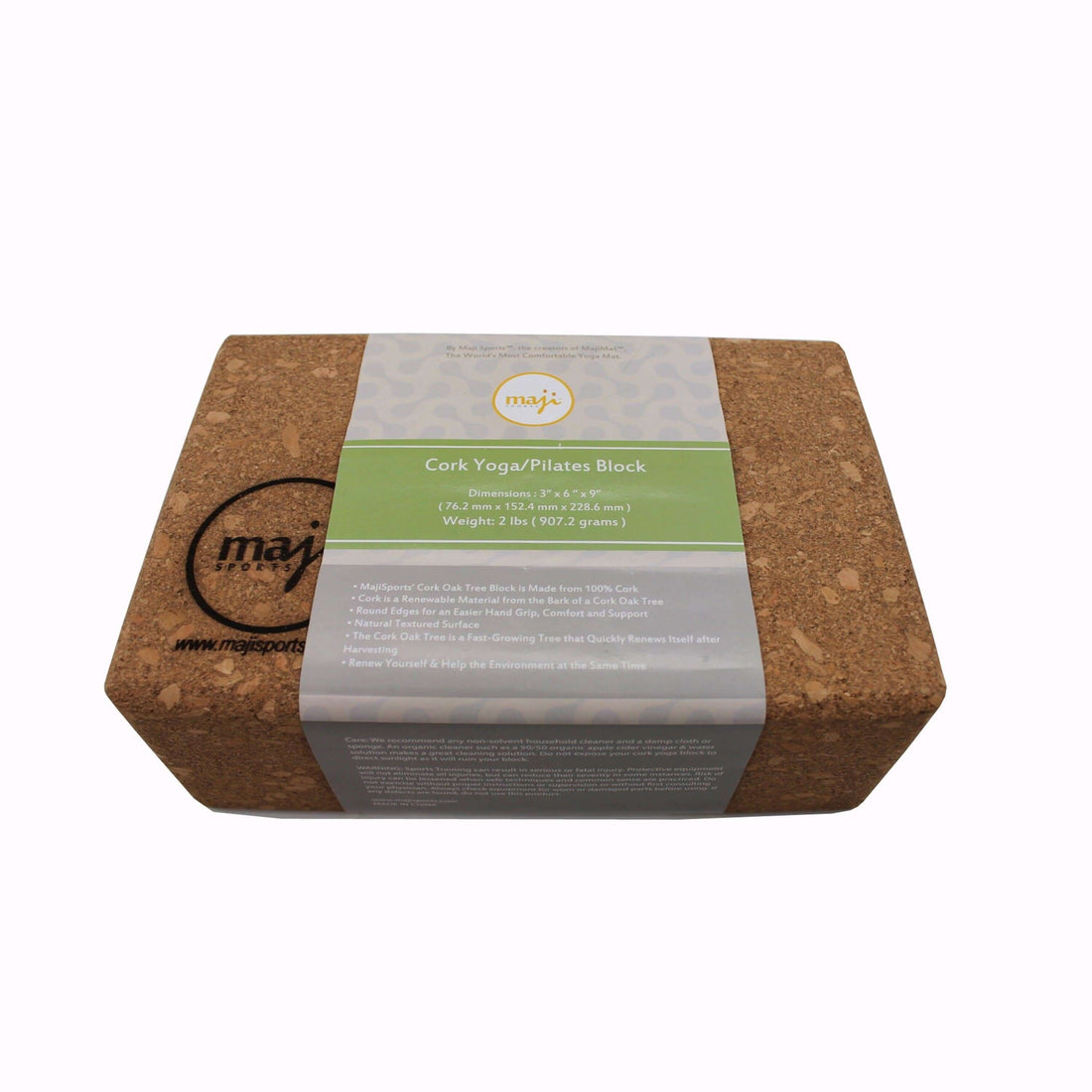 100 Percent Cork Yoga Block For Pilates And Home Practice