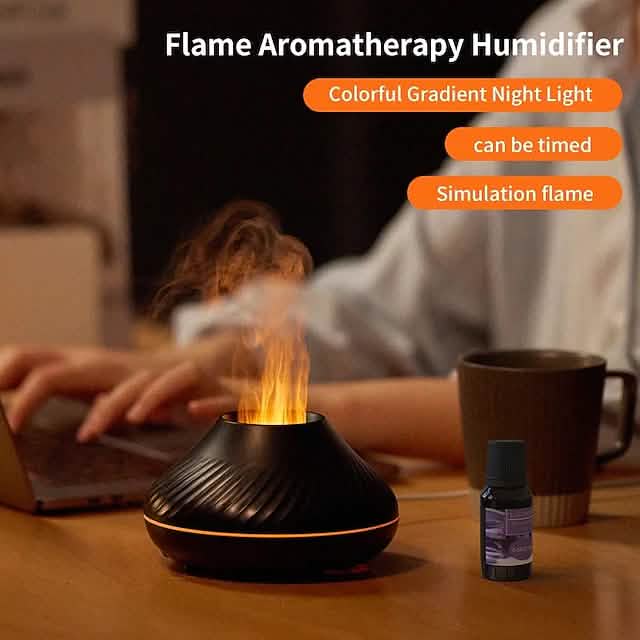 Flame Aromatherapy Machine With Realistic Flicker Lighting Effect