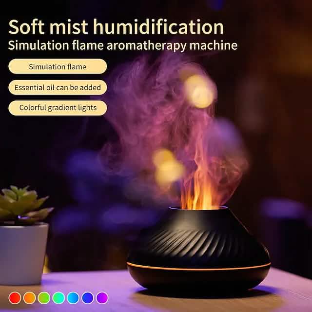 Flame Aromatherapy Machine With Realistic Flicker Lighting Effect
