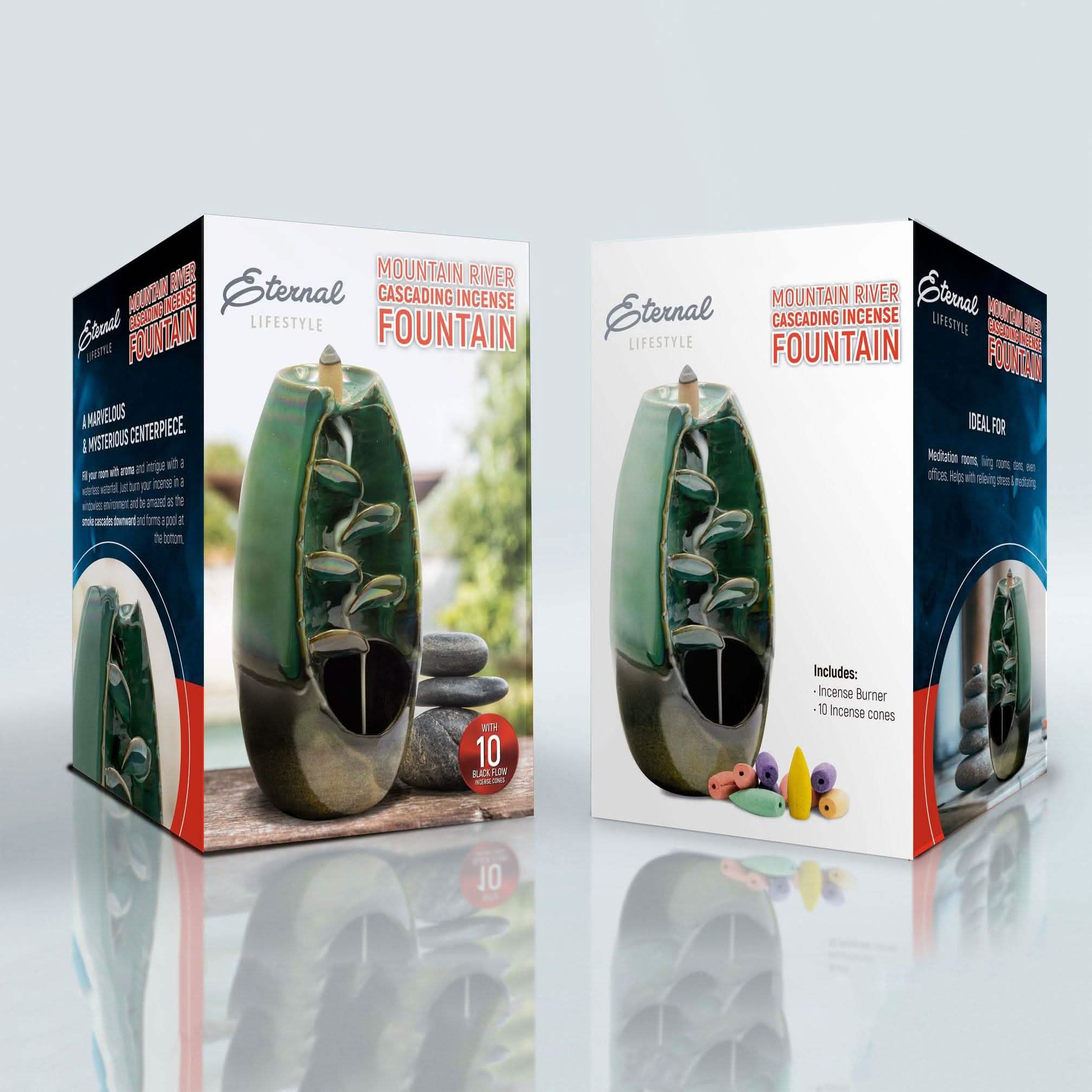 Eternal Aromatherapy Cascading Incense Burner For Relaxation And Ambiance