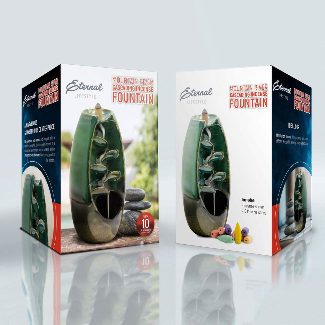 Eternal Aromatherapy Cascading Incense Burner For Relaxation And Ambiance