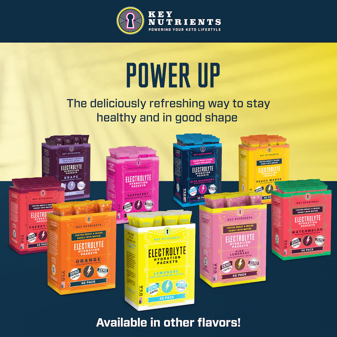 Electrolyte Recovery Plus Powder Travel Packets Zero Carb Calorie Free
