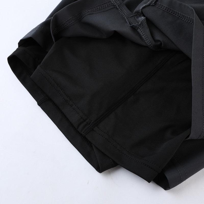Men's 2 In 1 Sport Shorts Quick Dry Breathable Running