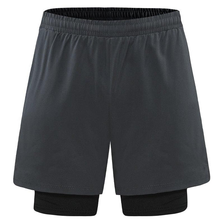 Men's 2 In 1 Sport Shorts Quick Dry Breathable Running