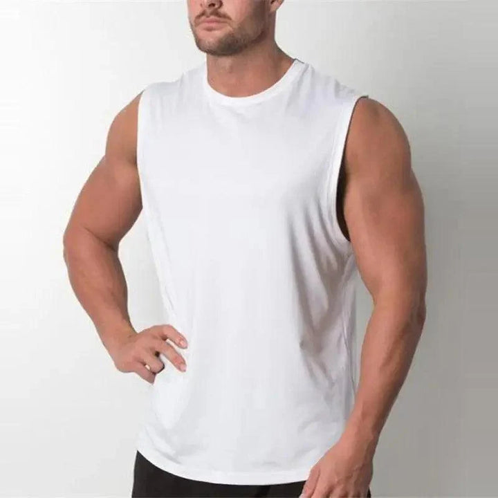 Mens Moisture Wicking Sleeveless Gym Shirt Fitness Vest