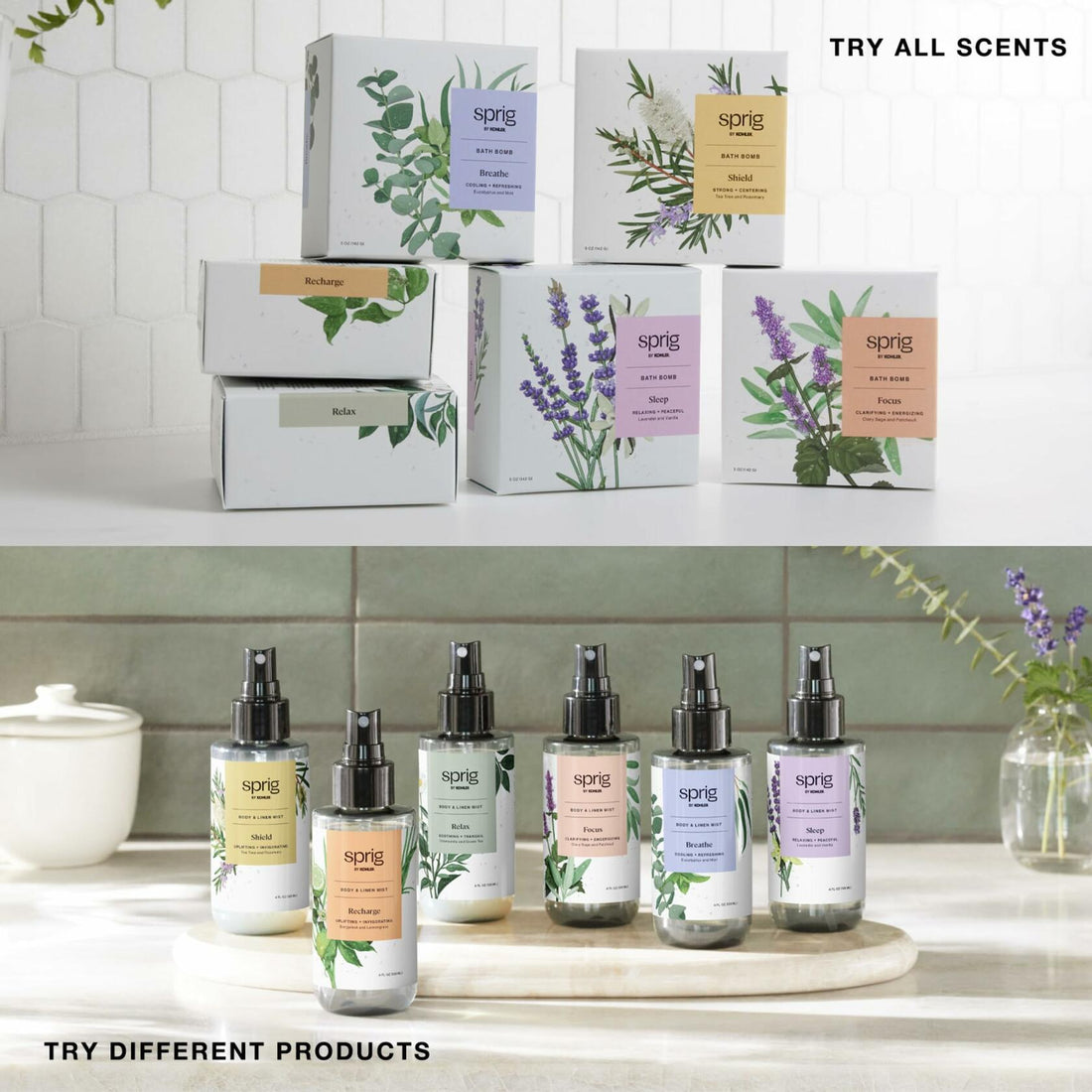 Kohler Sprig Shield Aromatherapy Candle Tea Tree Rosemary