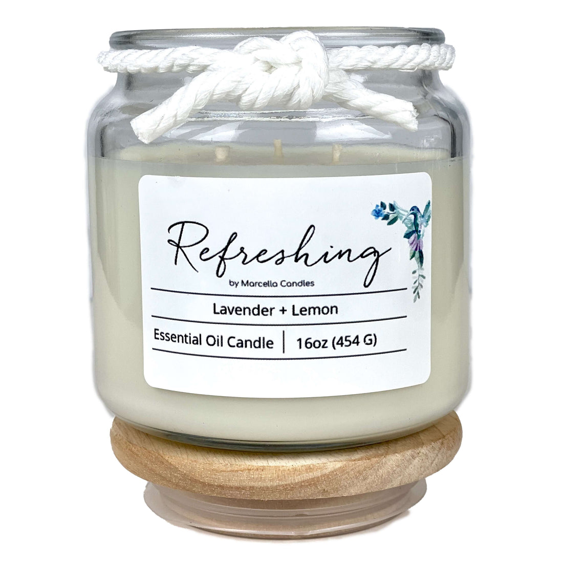 Refreshing Lavender Lemon Aromatherapy Soy Candle